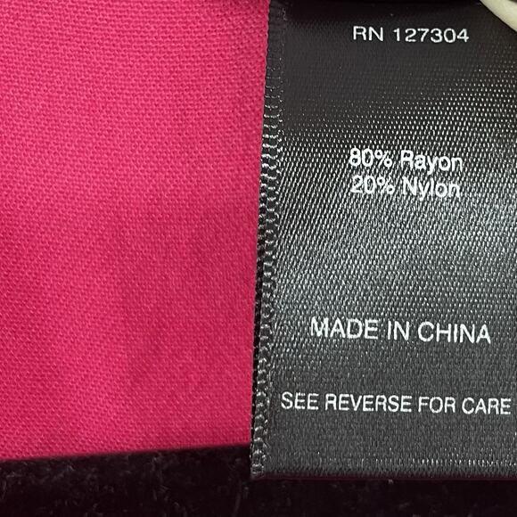 Ali Miles Size L Button Down Shirt Flowy Tunic Hot Pink Long Sleeve Relaxed Top - Picture 9 of 9